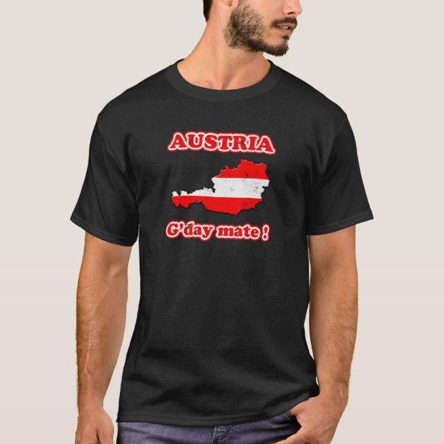 Camiseta Companheiro de Áustria - de G'day! (Frente)