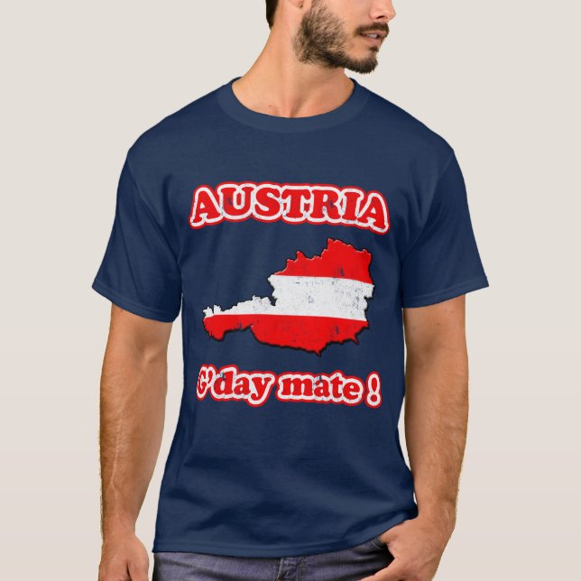 Camiseta Companheiro de Áustria - de G'day! (Frente)