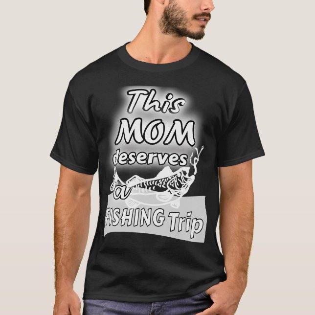 Camiseta Companheiro de Pesca Mãe Pai & Eu (Frente)