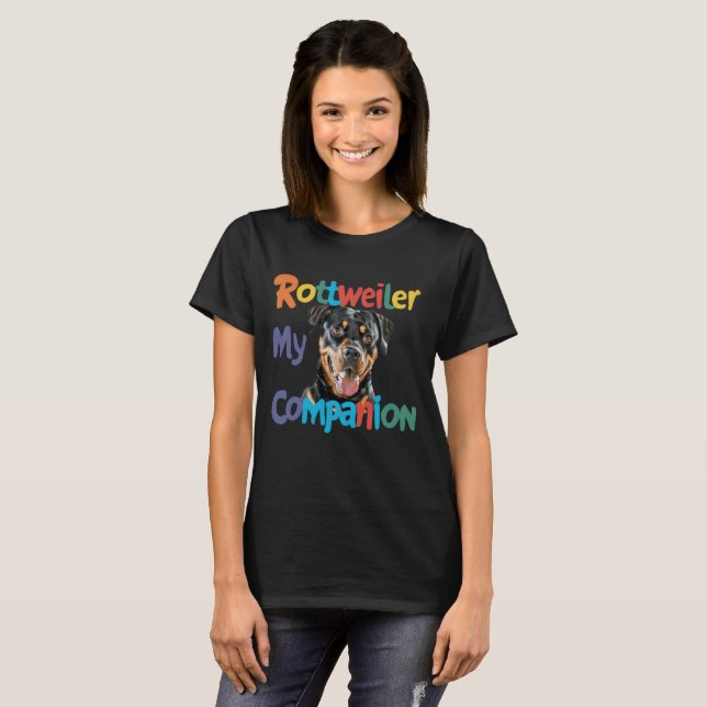 Camiseta Companheiro do Rottweiler (Frente Completa)