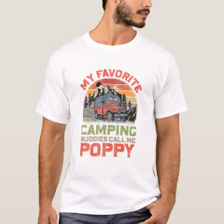 Camiseta Companheiros de Acampamento Favoritos Chamam