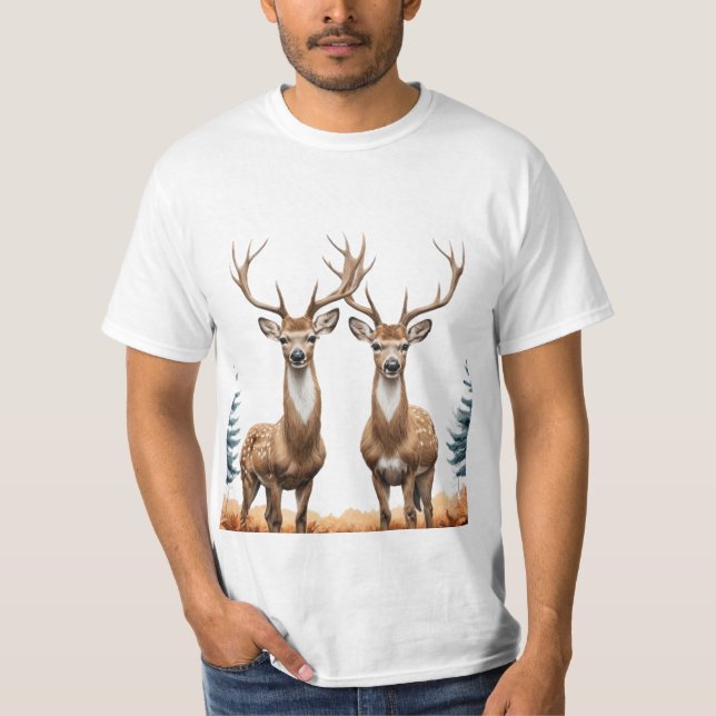 Camiseta Companheiros Florestais: A Magia da Natureza Selva (Frente)