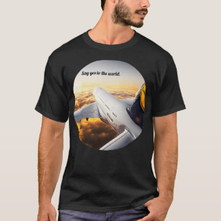 Camiseta Companhia aérea alemã na Design aérea