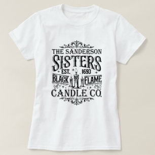Camiseta Companhia de Velas Negra das Irmãs Sanderson