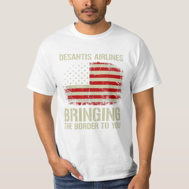 Camiseta Companhias Aéreas Que Trazem A Fronteira (Frente)