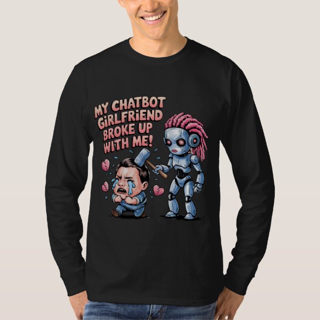 Camiseta Companion Ai Memes Namorado Divorcio Chatbot Engra (Frente)