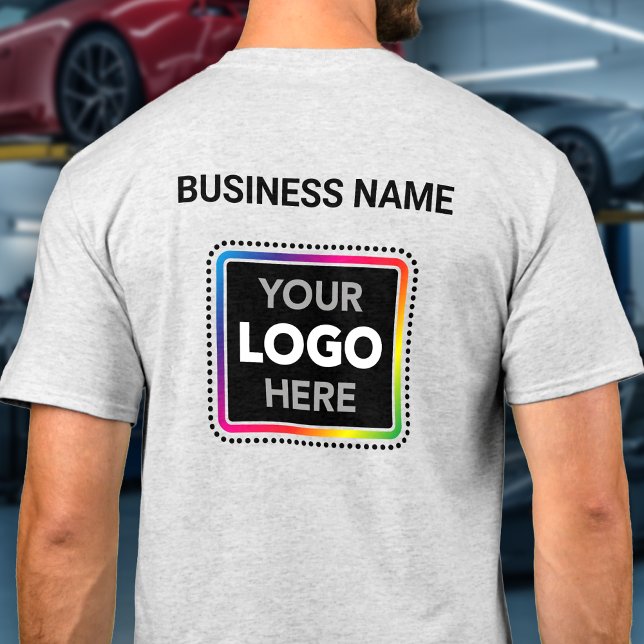 Camiseta Company Branded Logo T-Shirt - Front & Back Print (Criador carregado)