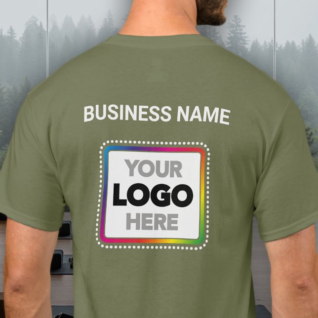 Camiseta Company Branded Logo T-Shirt - Front & Back Print (Criador carregado)
