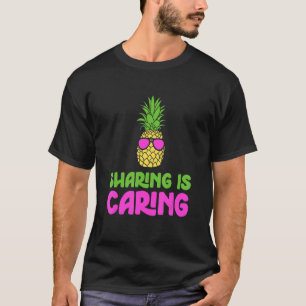 Camiseta Compartilhamento É Carinho De Óculos De Sol De Aba