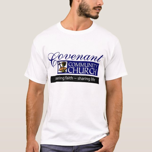 Camiseta Compartilhando a Fé Compartilhando Camiseta-Vida (Frente)