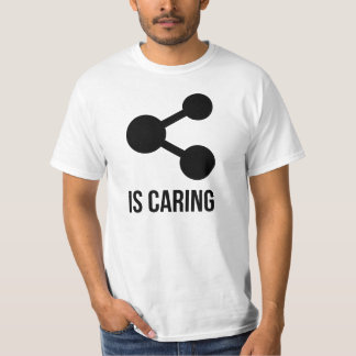 Camiseta Compartilhar está importando-se o t-shirt