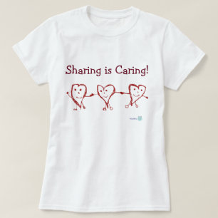 Camiseta Compartilhar está importando-se! T-shirt de