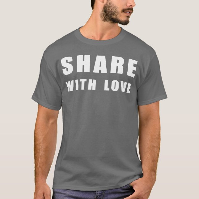 Camiseta compartilhe com amor vintage (Frente)