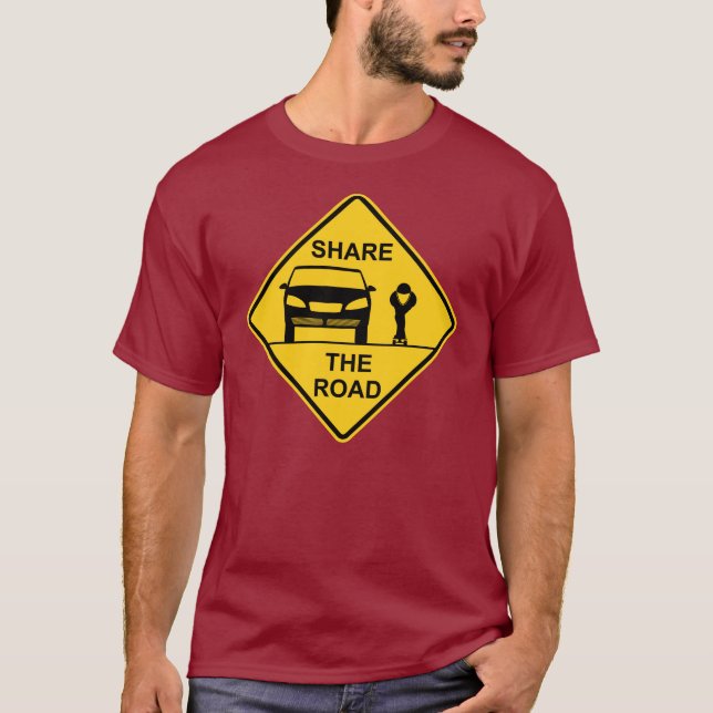 Camiseta Compartilhe da parte dianteira da estrada (Frente)
