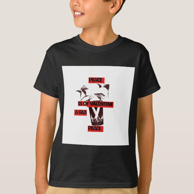 Camiseta Compartilhe o Amor: Um Copo de Arte Namorados para (Frente)