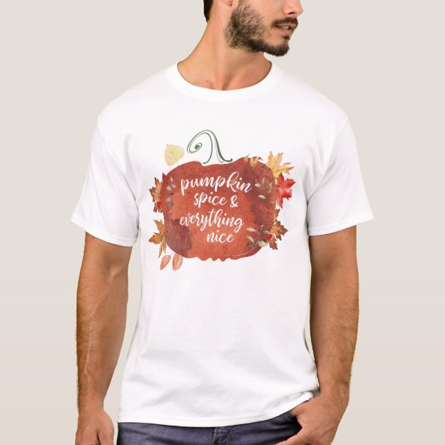 Camiseta Compartilhe o Pumpkin Spice e tudo o que é agradáv (Frente)
