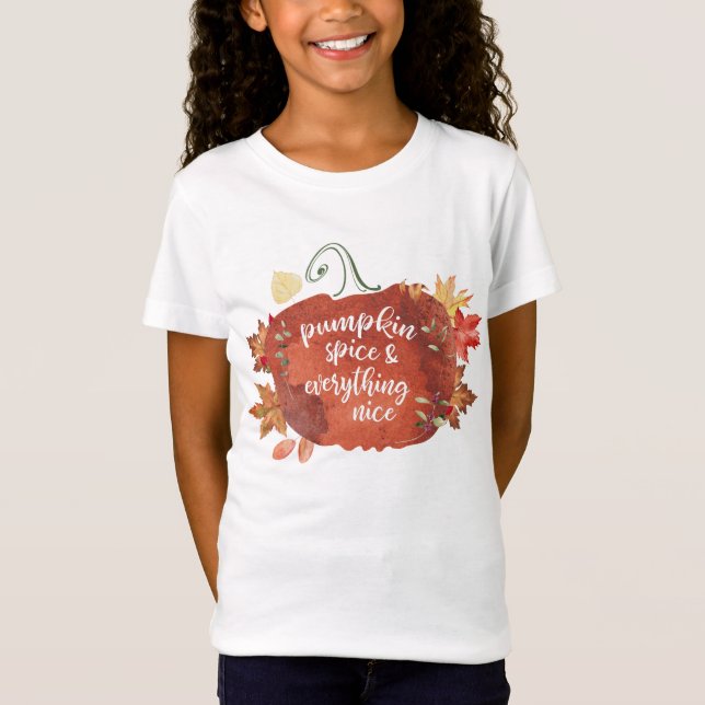 Camiseta Compartilhe o Pumpkin Spice e tudo o que é agradáv (Frente)