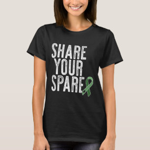 Camiseta Compartilhe o seu doador de órgãos renais sobressa