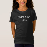 Compartilhe seu amor Mensagem Inspiracional T-Shir