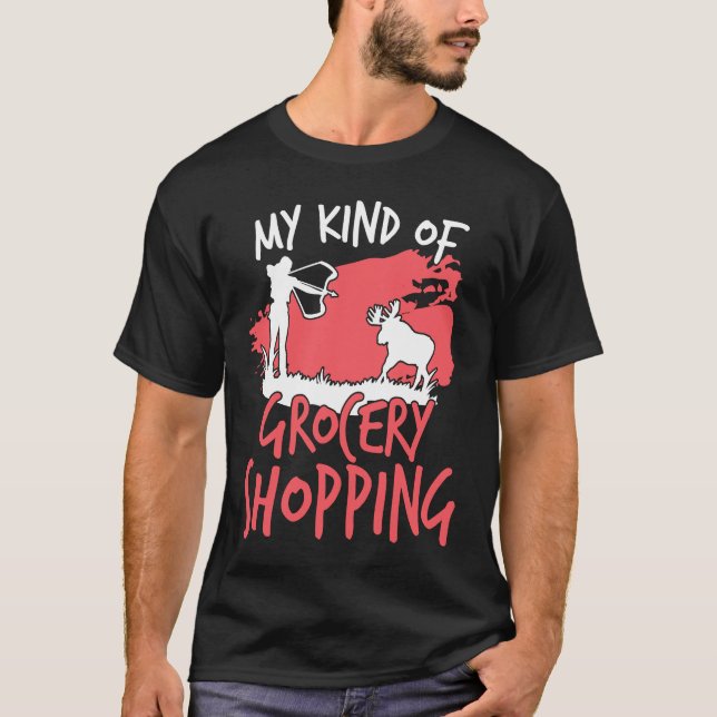 Camiseta Compartimento de caça a arcos Comprando a arqueria (Frente)