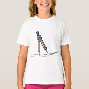 Camiseta Compasso de Desenho Ferramenta de Geometria