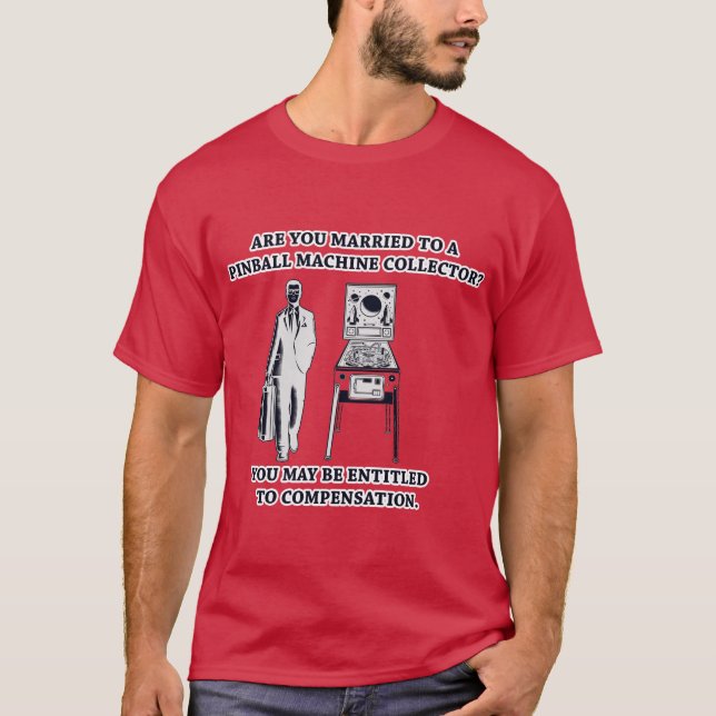 Camiseta Compensação de Pinball (Frente)
