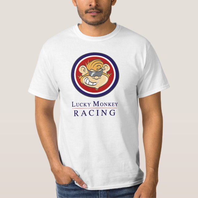 Camiseta Competência afortunada do macaco (Frente)