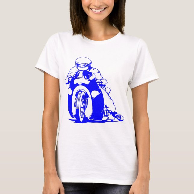 Camiseta Competência do arrasto da motocicleta (Frente)