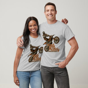Camiseta Competência do moto da sujeira