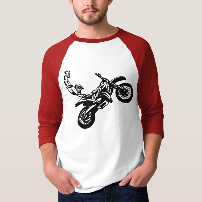 Camiseta Competência fora de estrada da motocicleta (Frente)