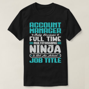 Camiseta Competências de Profissão de Cargo do Gerenciador