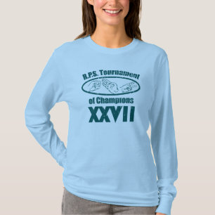 Camiseta Competiam de papel das tesouras da rocha dos