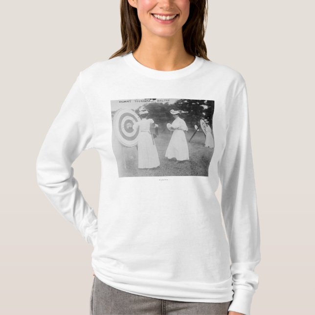 Camiseta Competiam do tiro ao arco em Boston, fotografia (Frente)