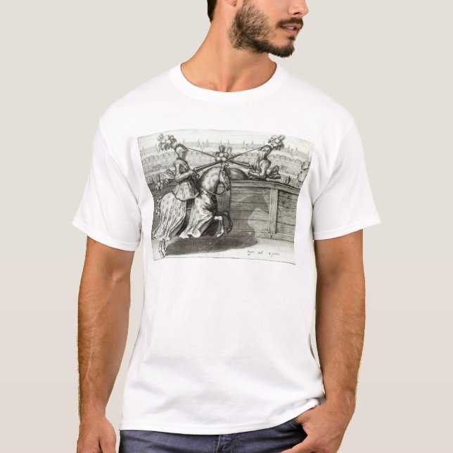Camiseta Competiam Jousting em um quadrado (Frente)