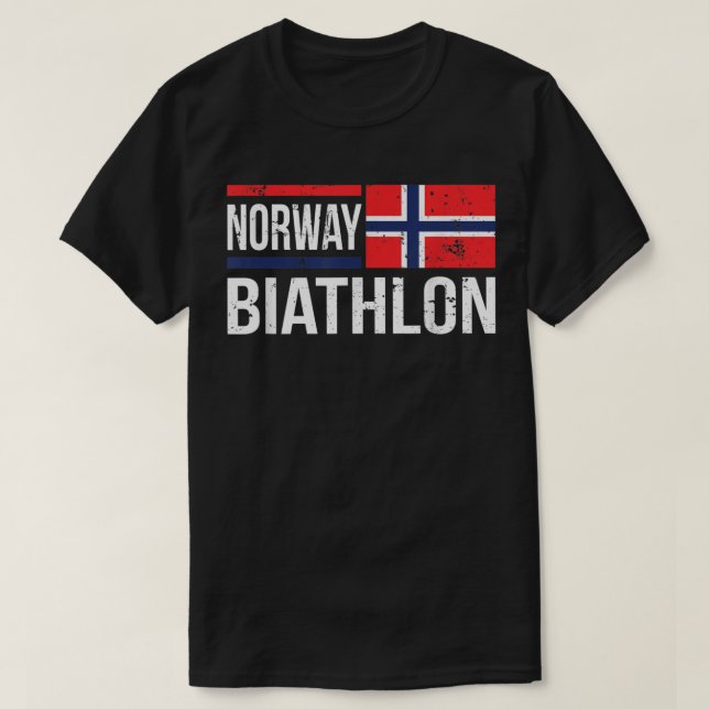 Camiseta Competição de Atiramento ao Esqui-Alvo de Biathlon (Frente do Design)