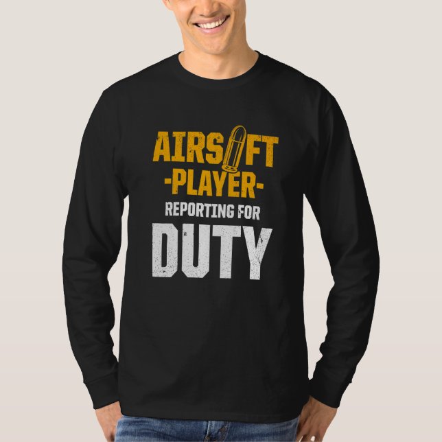 Camiseta Competição de Esporte da Equipe do Airsoft Player (Frente)