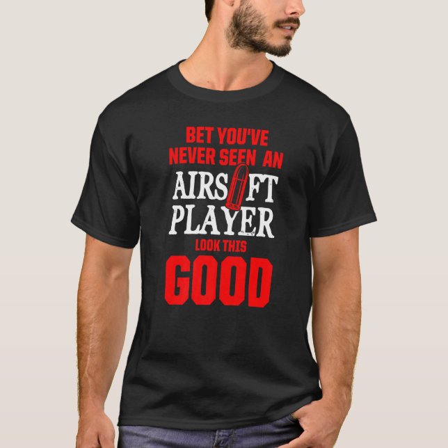 Camiseta Competição de Esporte da Equipe do Airsoft Player  (Frente)