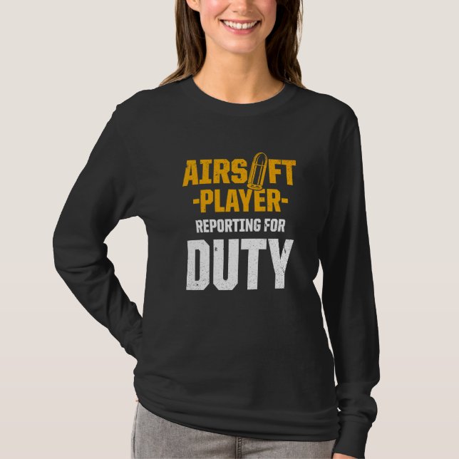 Camiseta Competição de Esporte da Equipe do Airsoft Player (Frente)
