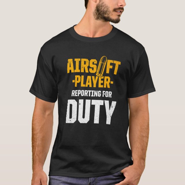 Camiseta Competição de Esporte da Equipe do Airsoft Player (Frente)