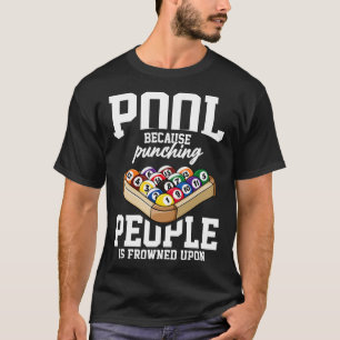 Camiseta Competição Desportiva Jogadora de Piscina Billiard