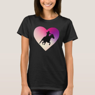 Camiseta Competição Equestre Coração de Show de Cavalos Sho