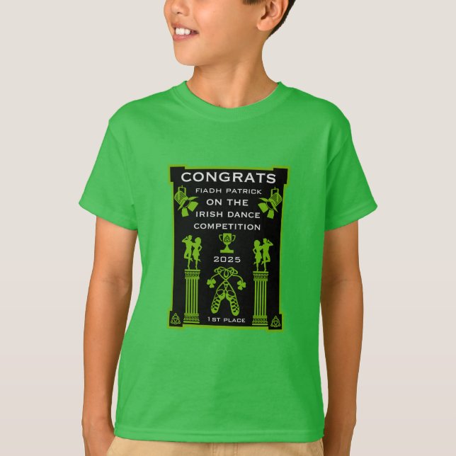 Camiseta Competição Irlandesa de Dançar (Frente)