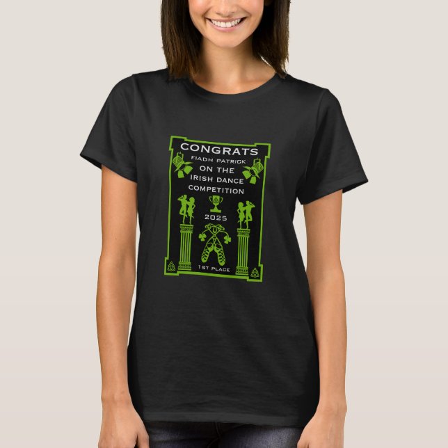 Camiseta Competição Irlandesa de Dançar (Frente)