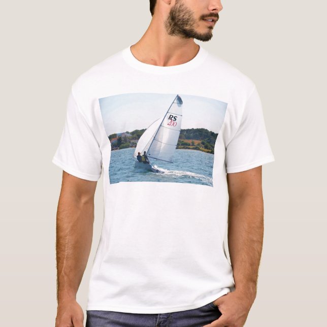 Camiseta Competindo o bote na velocidade (Frente)