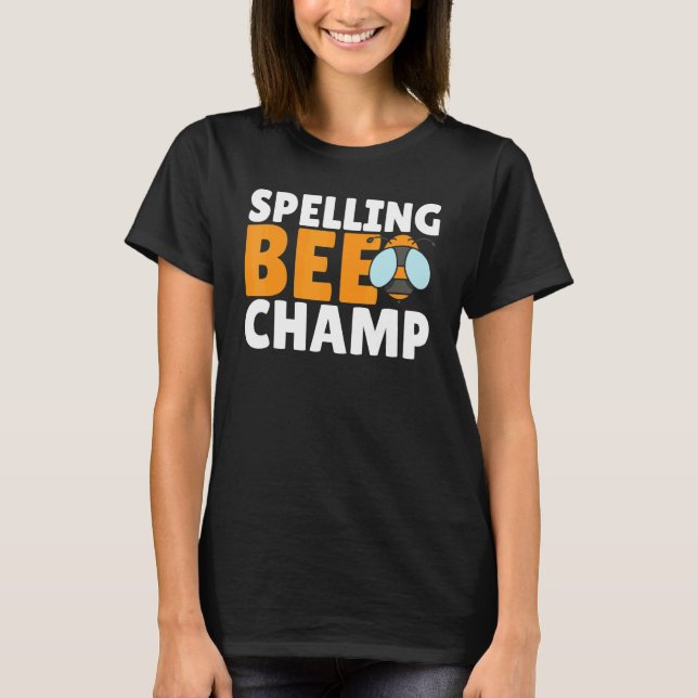 Camiseta Competitive Spelling Contest Word Nerd Spelling Be (Frente)