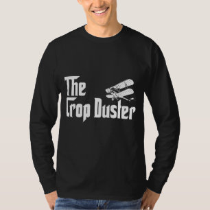 Camiseta Compilação de Aplicações Aéreas do Piloto Crop Dus