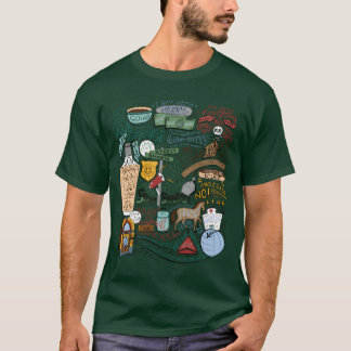 Camiseta Compilação de Citações Coloridas de John Mulaney a
