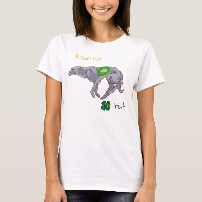 Camiseta Compita-me, mim são irlandês (Frente)