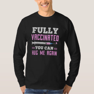 Camiseta Completamente Vacinado Pode Me Abraçar Novamente