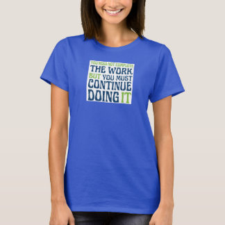 Camiseta Completar o T-Shirt de Trabalho
